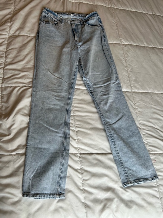 Abercrombie & Fitch Pants - Abercrombie & Fitch Light Blue High-Rise Slim Straight Jeans